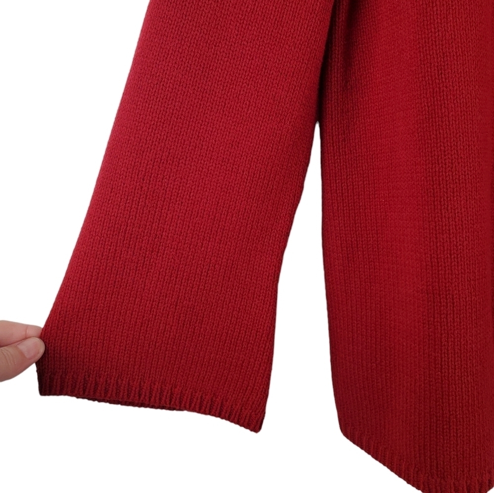 Karen Scott Women's Knit Cardigan. Red. MED. #334 - Picture 11 of 12